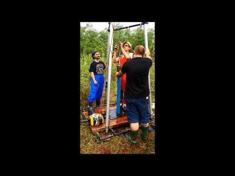 Sediment sampling of „Tăul fără fund” peat bog (Băgău village, Romania) #4