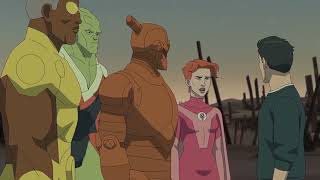 Mark meets the future Guardians of the Globe |Invincible Season 2 Episode 8