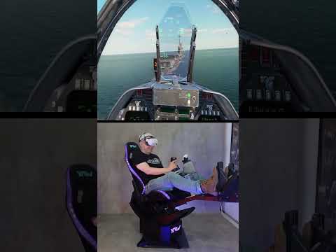 YAW3 Motion Simulator - DCS World Carrier Landing #dcs #vrgaming #flight #combat #flightsim