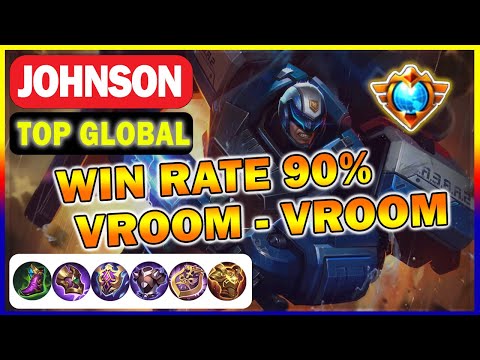 Top 6 Global Johnson Gameplay | Win Rate 90% | Domination | Kyy A6 | Best Build Mobile Legends 2022
