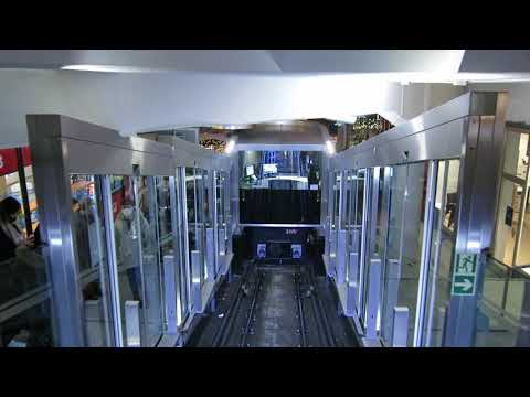 Standseilbahn 6900.01 Lugano Stazione Talfahrt Nacht 2021 - Funicolare