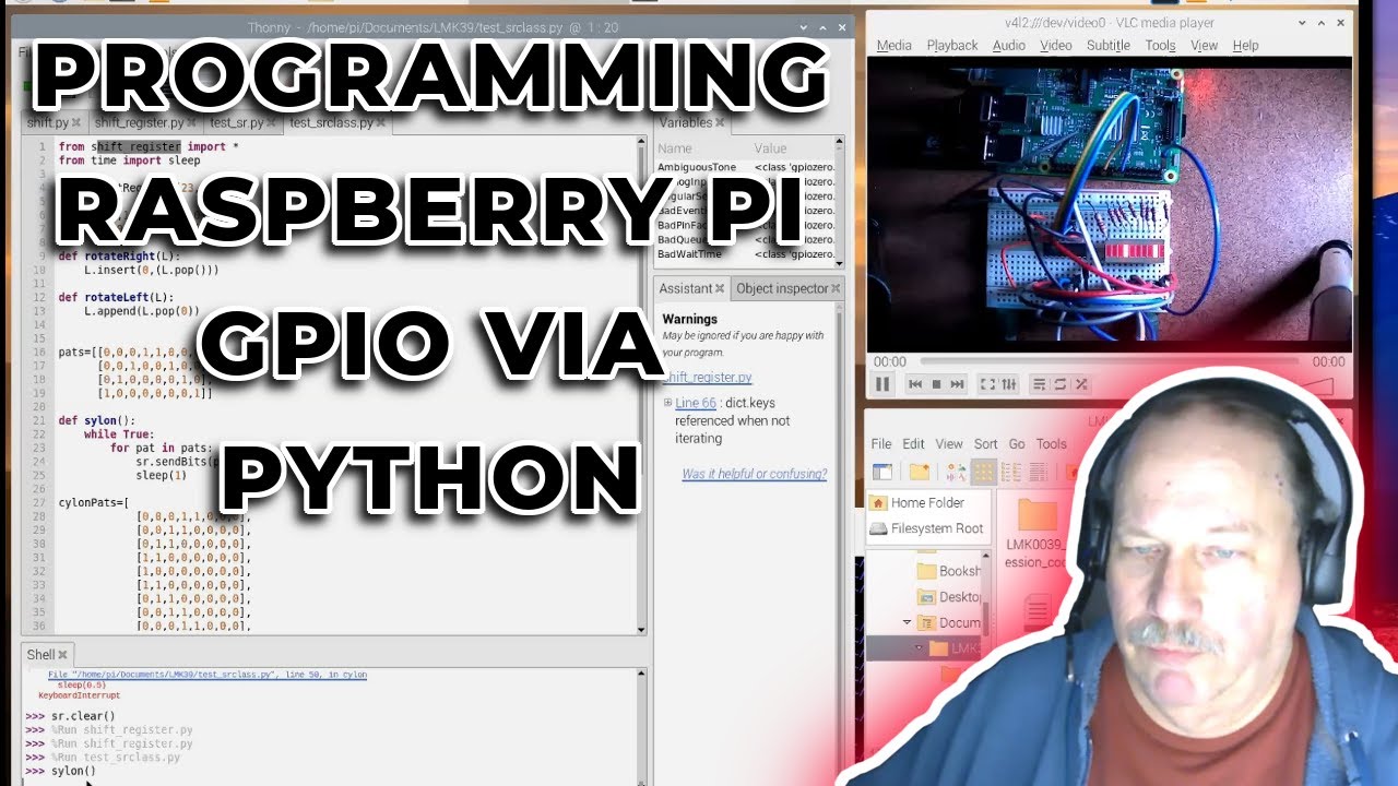 Introduction To Programming The Raspberry Pi's GPIO via Python with Ron Schreiner