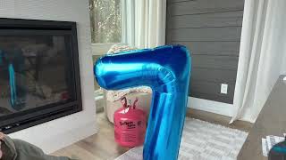 40” Number 7 Balloon Review 🎉 Perfect 7th Birthday Party Decor!