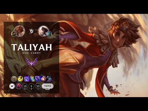 Taliyah Bot vs Samira - KR Master Patch 12.16