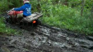Yamaha 250 Timberwolf Hitting Some Mud