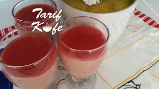 Ev Yapımı Çilekli Puding