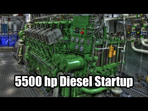 ABC Diesel Engine Startup Tugboat 5500 Horsepower