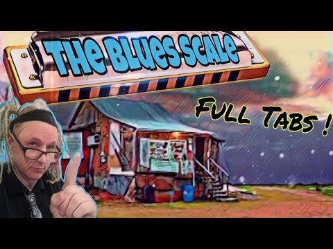 The Blues Scale🎵 (Harmonica Lesson) Full Tabs for 2nd Position/Cross Harp