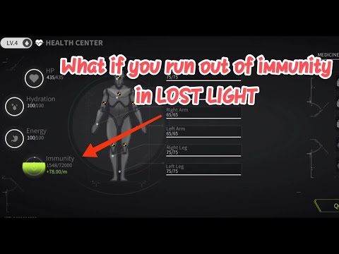 What happens when u run out immunity in LOST LIGHT