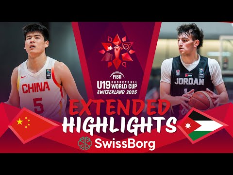 China 🇨🇳 vs Jordan 🇯🇴 | Class. Game 13-16 | Extended Highlights | FIBA U19 Basketball World Cup 2025