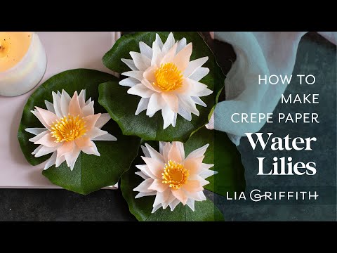 How to Make a Crepe Paper Water Lily