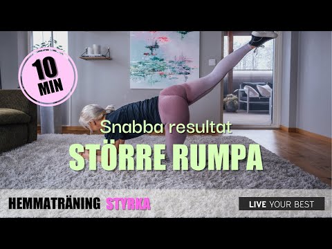 HEMMATRÄNING - Effektiva rumpövningar hemma utan redskap