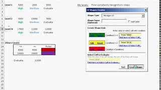 Download the video "Apply Excel Conditional Formatting to shapes"