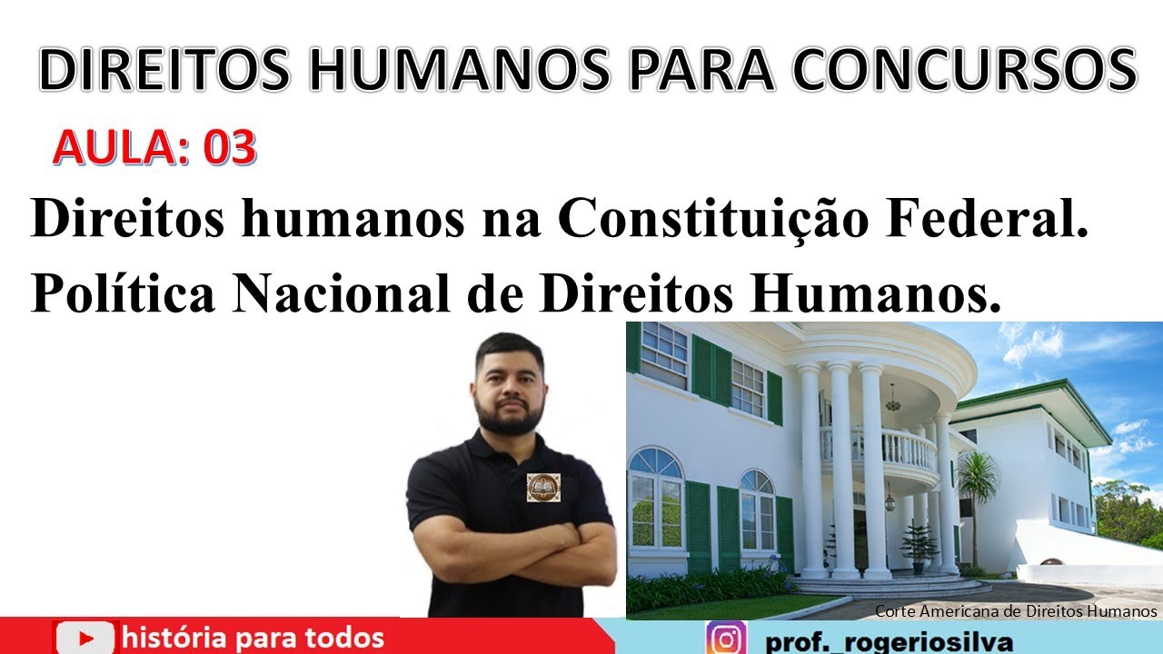 Direitos Humanos na Constituição e Política Nacional de Direitos Humanos - aula 03