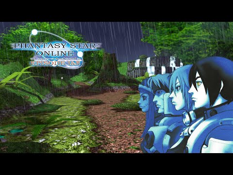 Phantasy Star Online Cyberpunk Mix | Chill Compilation with Ambient Rain Sounds