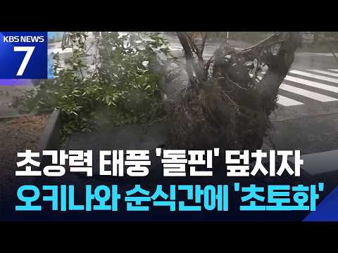 태풍 돌핀, 일본 오키나와를 강하게 덮쳤어요!