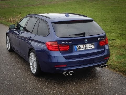 BMW Alpina D3 Biturbo Touring 2013 and BMW 335d xDrive 2013 sound and acceleration