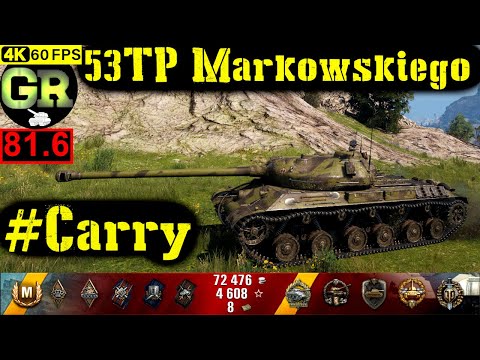 82_World of Tanks 53TP Markowskiego WoT Replay - 8 Kills 5.1K DMG(Patch 1.5.0)