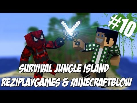 EPIC Jungle Island Survival! Moon in Minecraft = 64 Pixels!