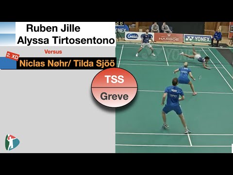 Badminton XD| Ruben Jille/ Alyssa Tirtosentono - Nicklas Nøhr/ Tilda Sjöö | Ligaen |TSS - Greve|2020