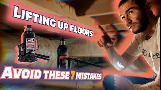 Lifting up floors. 7 mistakes to avoid | Jacking and leveling sagging floors