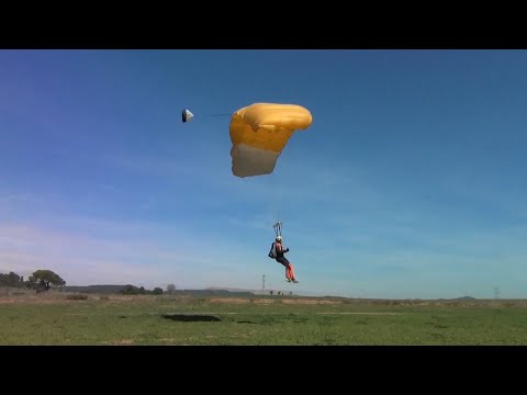SKYDIVING LANDINGS OF MY 1ST CANOPY COURSE - failed and okay ones