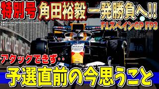 【特別速報】赤旗連発！角田裕毅が最後のアタックできず！まもなく予選＆勝負はここから！大混戦のF1スペインGP FP3について話します！