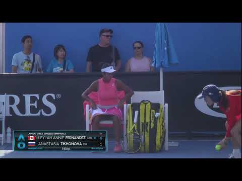 AO Highlights: Fernandez v Tikhonova Semifinals | Wide World of Sports