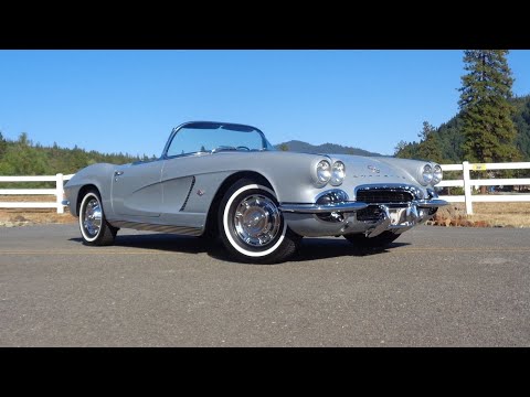 1962 Chevrolet Corvette Roadster 327 CI 340 HP 4 Speed Silver & Ride My Car Story with Lou Costabile