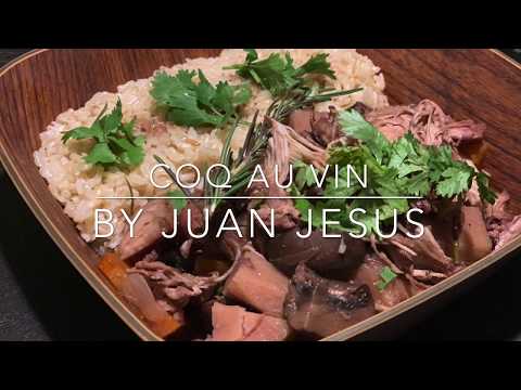 Coq Au Vin in the Instant Pot with a twist (Malanga Root instead of potatos)