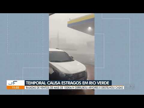 Rio Verde - Goías enfrentou forte chuva na cidade