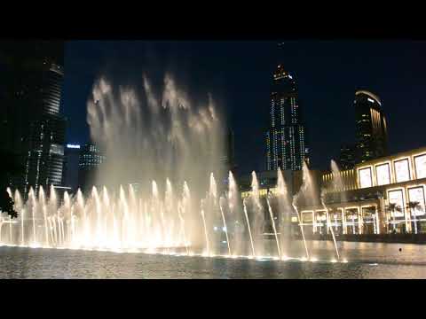 Fountain. Dubai, UAE. December 2017.
