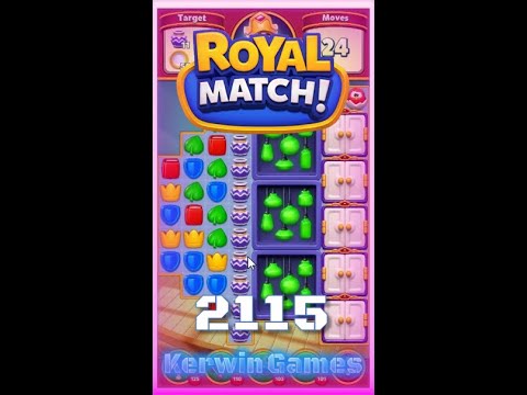 Royal Match Level 2115 - Hard Level - No Boosters Gameplay