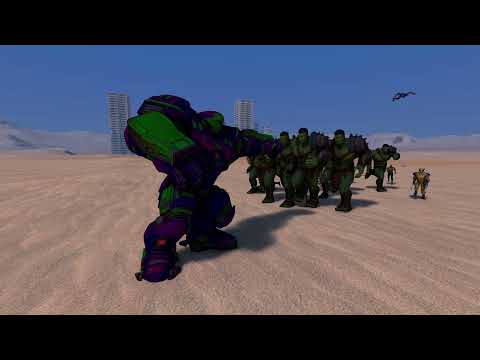 Marvel heroes VS Hulkbuster | Ultimate Epic Battle Simulator UEBS