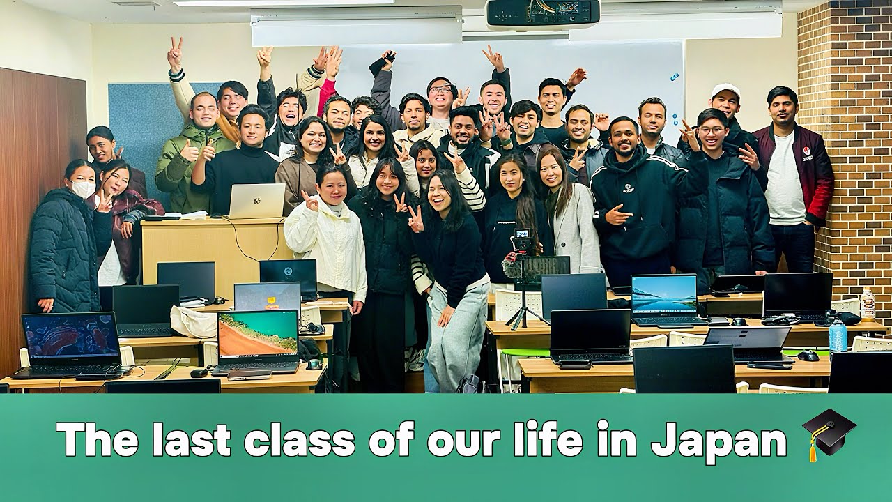 The last class of our life in Japan 🎓