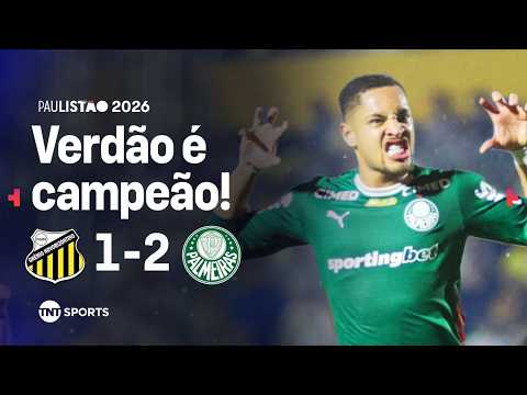 Gols e lances de Novorizontino x Palmeiras