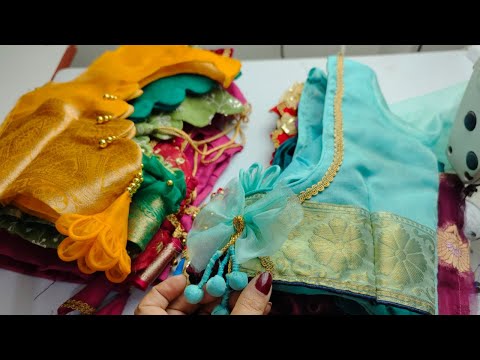 Very stylish popular back neck blouse designs collection | blouse design photos & images