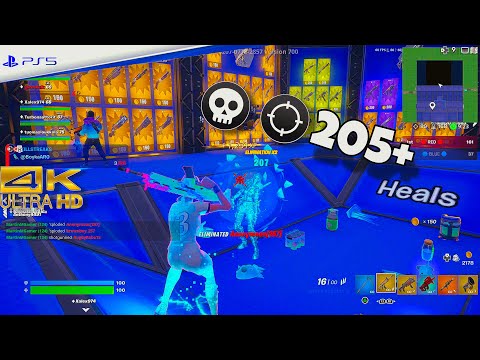 Fortnite Red Vs Blue | 205+ Kills | PS5 Gameplay [4K60]