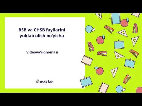 BSB va CHSB fayllari