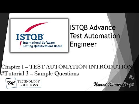 ISTQB Test Automation Engineer Introduction ISTQB Tutorials