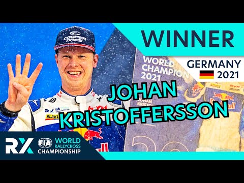 Johan Kristoffersson wins World RX of Germany 2021 : Rallycross Germany at Nürburgring.