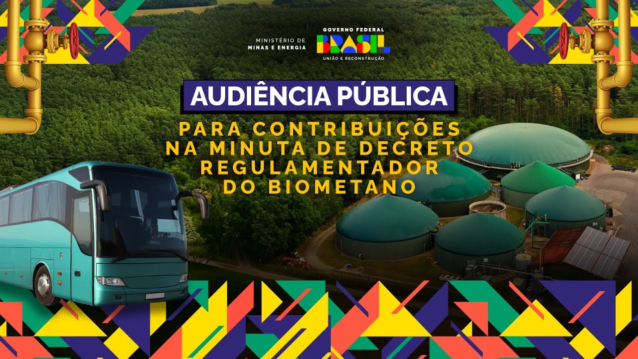 Audiência pública para contribuições na minuta de decreto regulamentador do Biometano