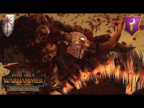 MORTAL EMPIRES MULTIPLAYER - EVERCHOSEN Chaos vs. Dark Elves - Total War Warhammer 2 Gameplay
