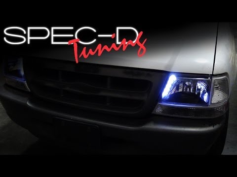 SPECDTUNING INSTALLATION VIDEO:1998-2000 FORD RANGER LED HEADLIGHTS