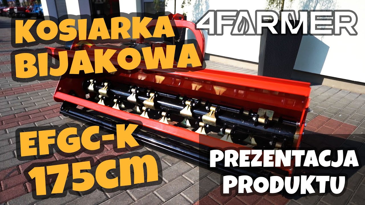 Kosiarka bijakowa do ciągnika o mocy 60KM :: EFGC-K 175 :: 4FARMER :: Traktor.com.pl