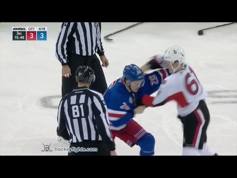 Mark Stone vs Jimmy Vesey Dec 27, 2016