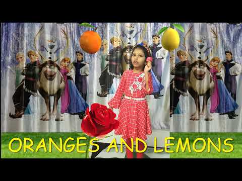 Oranges and Lemons, Sold For A Penny  - RHYME  WITH LYRICS BY KAAVYASREE | PP2 RHYME