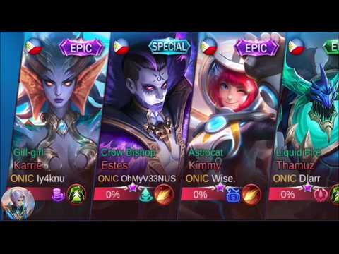 Top 1 Ling Philippines Supreme vs Top Squad Philippines Onic PH | H2WO vs Onic PH (Mobile Legends)