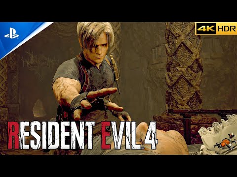 Resident Evil 4 Remake - Epic Brutal Aggressive Combat | Classic Leon (No damage)