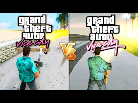 GTA Vice City Remastered vs Original - Physics and Details Comparison